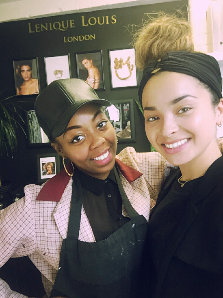 British Singer Ella Eyre In The Studio To Design A Bespoke Jewellery Pendant Lenique Louis