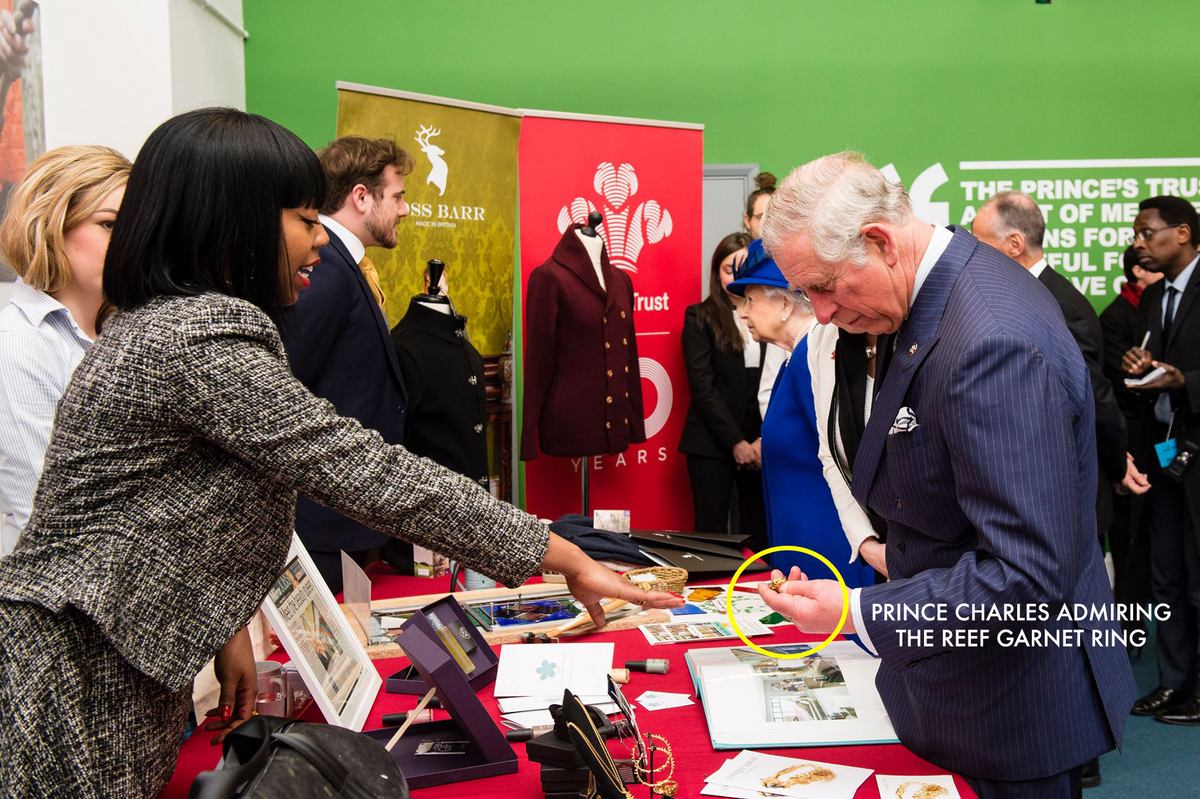 Lenique Louis Meets HM The Queen and HRH The Prince Of Wales Lenique Louis