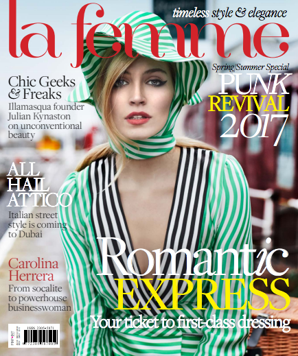 Dubai's Top Fashion Magazine La Femme: Lenique Louis Gold Statement Ring Featured Lenique Louis