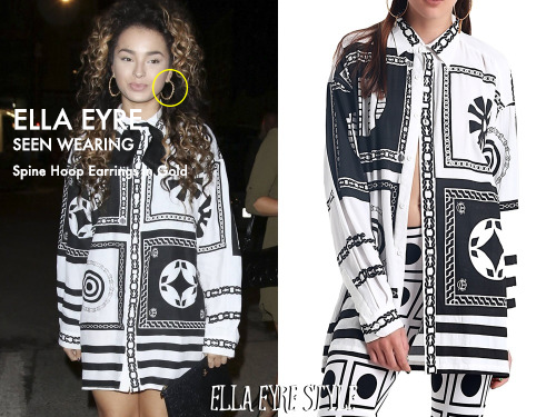 Bestselling Spine Large Gold Hoop Earrings Featured In Ella Eyre Style Blog Lenique Louis