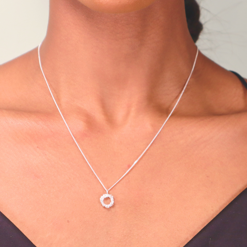 SMALL ROUND REEF SILVER PENDANT Lenique Louis