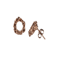 ROUND REEF ROSE STUD EARRINGS Lenique Louis
