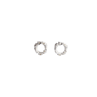ROUND REEF SILVER STUD EARRINGS Lenique Louis