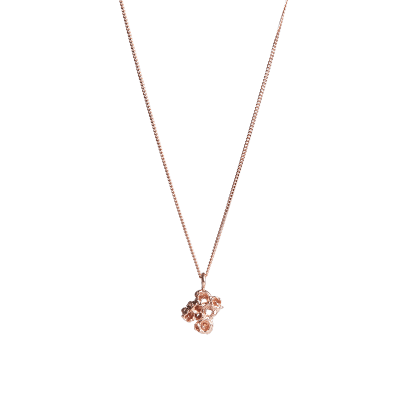 SMALL REEF ROSE GOLD PENDANT Lenique Louis