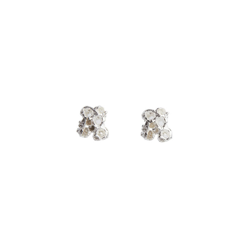 SMALL REEF STUD SILVER EARRINGS Lenique Louis
