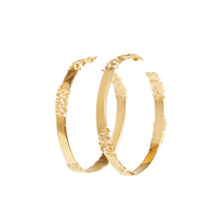 EXTRA LARGE GOLD REEF HOOPS Lenique Louis