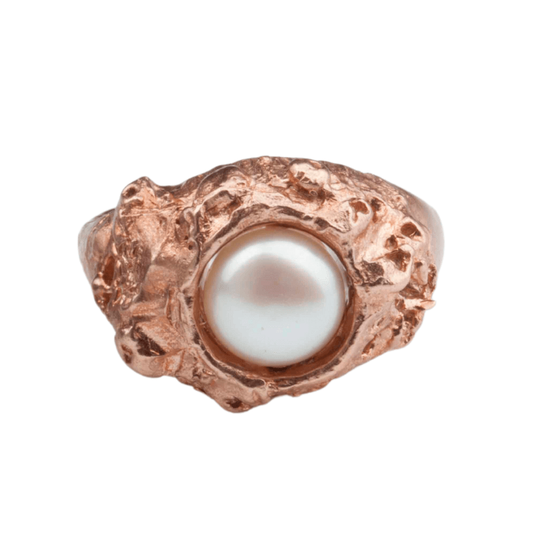 GEM CORAL ROSE GOLD RING Lenique Louis