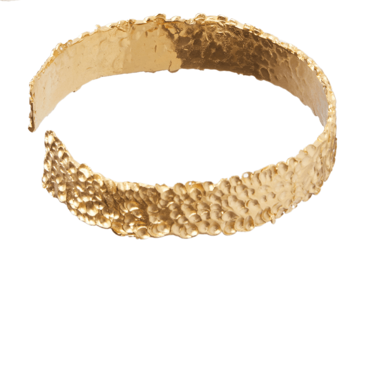 HAMMERED GOLD CUFF Lenique Louis