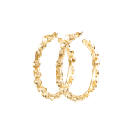 LARGE GOLD POD HOOPS Lenique Louis