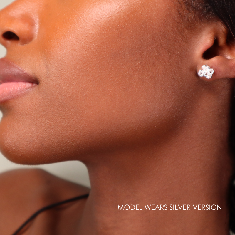 REEF STUD OXIDISED SILVER EARRINGS Lenique Louis