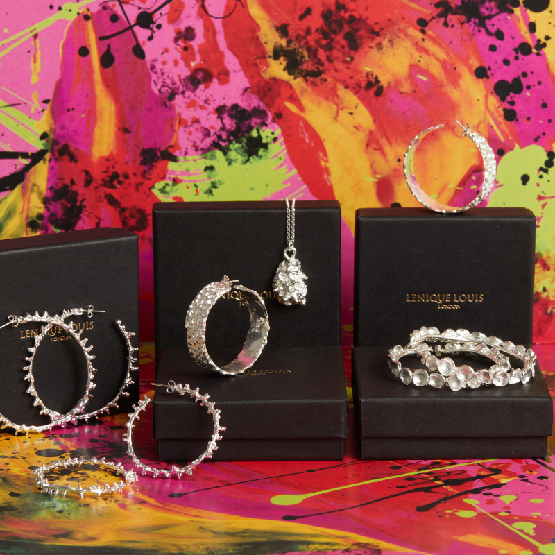 REE SILVER BANGLE Lenique Louis