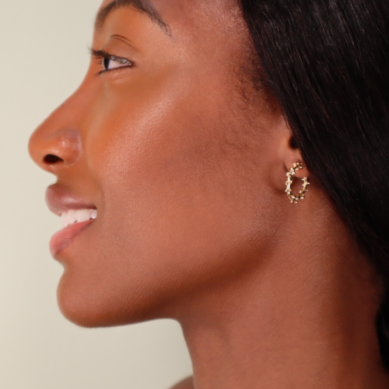 Gold Spine Huggie Lenique Louis