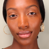 Hammered Medium Gold Hoops Lenique Louis