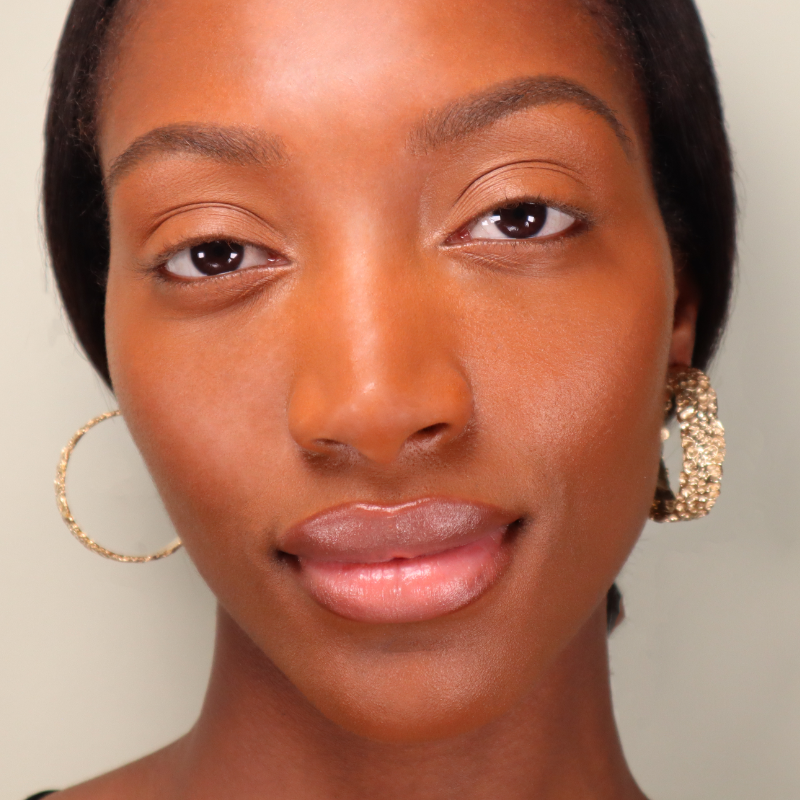 Hammered Medium Gold Hoops Lenique Louis