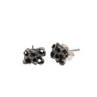 SMALL REEF STUD OXIDISED SILVER EARRINGS Lenique Louis