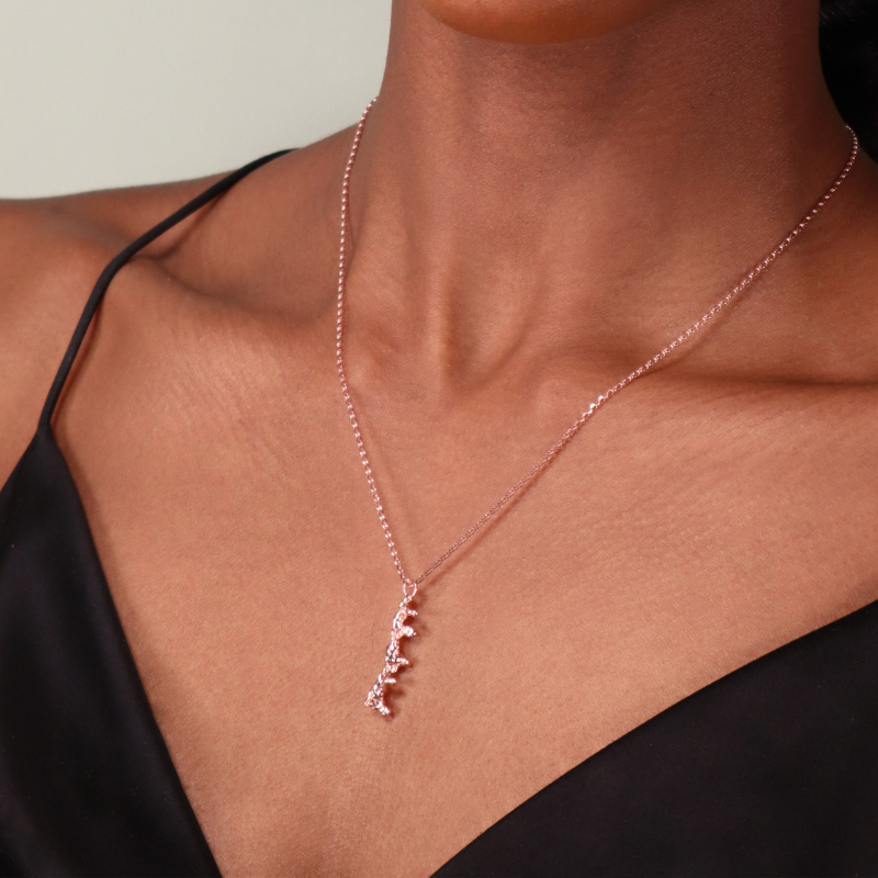SPINE ROSE GOLD PENDANT Lenique Louis