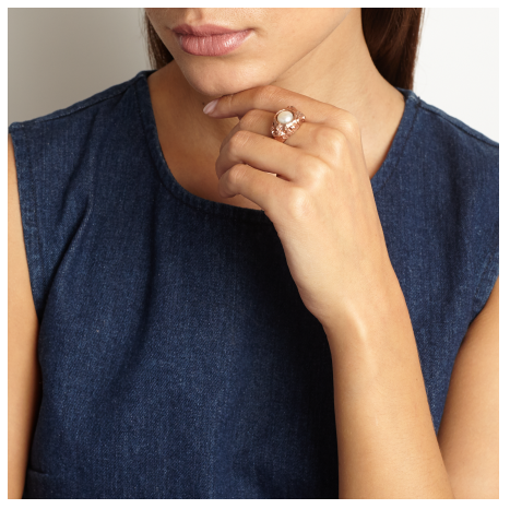 Gem Coral Rose Gold Ring Lenique Louis