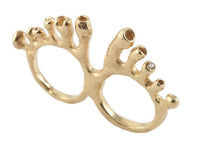 Double Fetish Gold Ring Lenique Louis