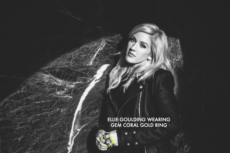 Ellie Goulding Wears Bestselling Gem Stone Gold Ring By Lenique Louis Lenique Louis
