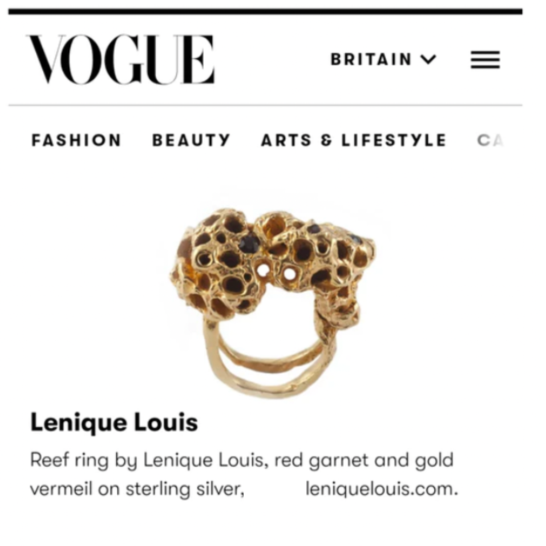 Vogue Jewellery News And Features: Lenique Louis Reef Ring Lenique Louis
