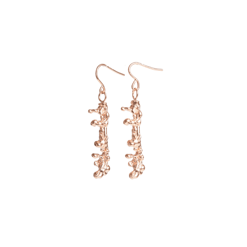 SPINE DROP ROSE EARRINGS Lenique Louis