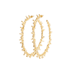 EXTRA LARGE GOLD SPINE HOOPS Lenique Louis 
