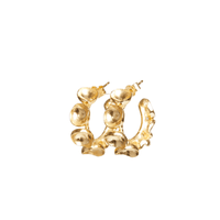 FAIRMINED SOLID GOLD SMALL PODS HOOPS Lenique Louis