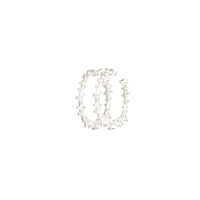 FAIRMINED SOLID WHITE GOLD SMALL SPINE HOOPS Lenique Louis