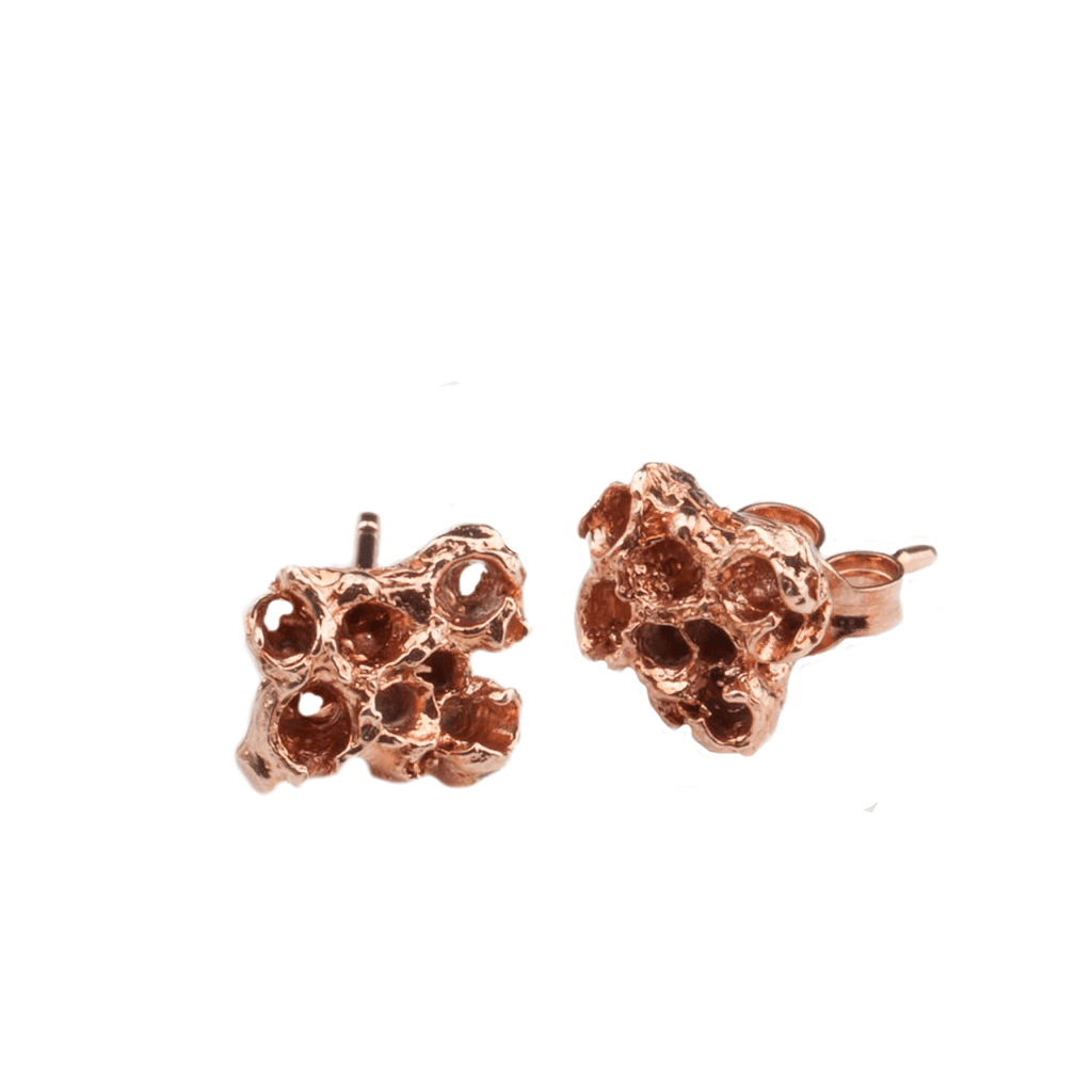 REEF ROSE GOLD STUD EARRINGS Lenique Louis