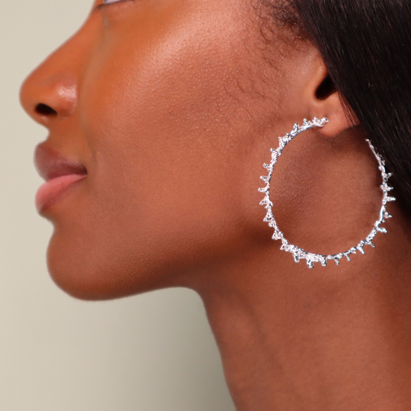 Amazon.com: Sterling Silver Hoop Earrings - Extra Large 3 inch Thin Hoops -  Elegant Jewelry - Fashion XL Earrings - Lightweight Hoops. Fashion Earrings,  Everyday Hoops in Sterling Silver - Delicate Hoops : Handmade Products